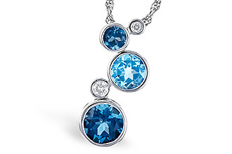 H282-33891: NECK 2.30 BLUE TOPAZ 2.40 TGW