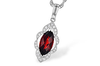 H282-34736: NECK 1.25 GARNET 1.36 TGW