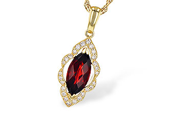 H282-34736: NECK 1.25 GARNET 1.36 TGW