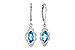 H282-34809: EARR 1.02 TW BLUE TOPAZ 1.17 TGW