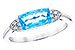 H283-18363: LDS RG 1.44 BLUE TOPAZ 1.52 TGW