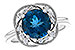 H283-21163: LDS RG 2.90 LONDON BLUE TOPAZ 3.05 TGW (9MM LBT)