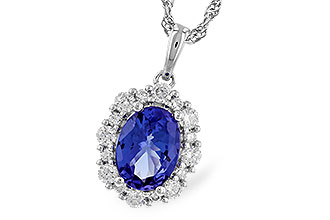 H283-22082: NECK 1.02 TANZANITE 1.32 TGW (8x6 OVAL)