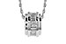H283-26563: NECKLACE .46 TW BAGUETTE