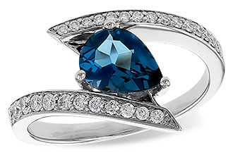 H284-10209: LDS RG 1.04 LONDON BLUE TOPAZ 1.28 TGW (8x6MM)