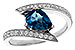 H284-10209: LDS RG 1.04 LONDON BLUE TOPAZ 1.28 TGW (8x6MM)