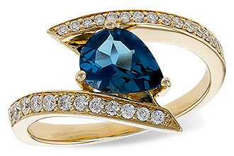 H284-10209: LDS RG 1.04 LONDON BLUE TOPAZ 1.28 TGW (8x6MM)