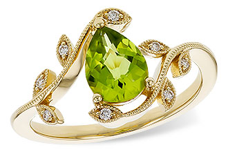 H284-11154: LDS RG 1.16 PERIDOT 1.22 TGW (8x6MM PER)