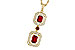 H284-12991: NECK 1.22 TW RUBY 1.43 TGW