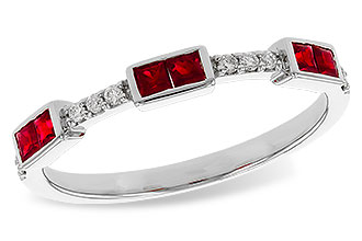 H284-13818: LDS WED RG .34 RUBY .41 TGW