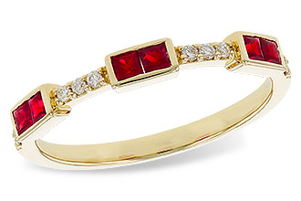 H284-13818: LDS WED RG .34 RUBY .41 TGW