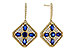 H284-13836: EARRINGS 1.03 TW SAPPHIRE 1.46 TGW