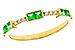 H284-13882: LDS WED RG .23 TW EMERALD .30 TGW