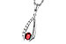 H284-13900: NECKLACE .34 RUBY .50 TGW (5x4 RUBY)