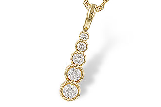 H284-14763: NECKLACE .50 TW