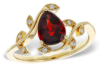 H284-15663: LDS RG 1.34 GARNET 1.40 TGW (8x6MM GAR)