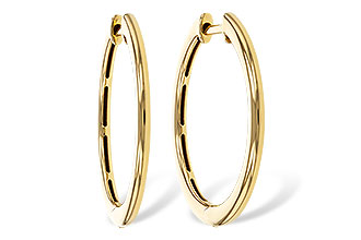 H284-16563: GOLD EARRINGS (24MM)