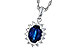 H284-16627: NECKLACE .85 SAPPHIRE 1.07 TGW (7x5MM SAPP)