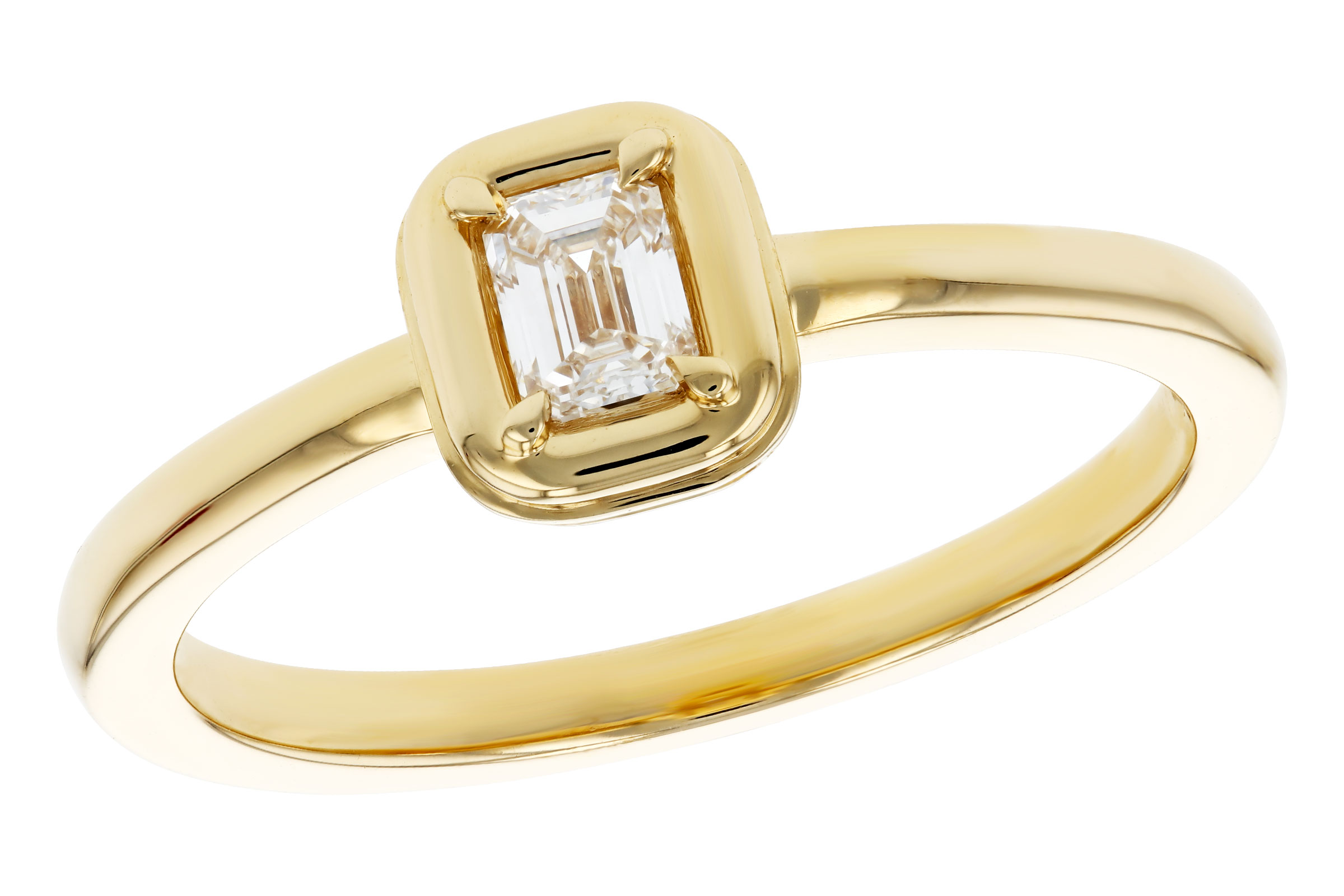 H285-02082: LDS DIA RG .24 EMERALD CUT DIA
