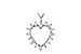 K015-93891: HEART PENDANT .23 TW