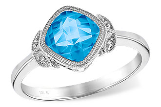 K195-97491: LDS RG 1.63 BLUE TOPAZ 1.65 TGW