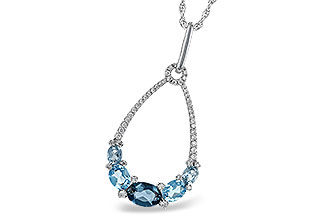 K196-85672: NECK 1.76 BLUE TOPAZ 1.96 TGW