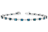 K197-78391: BRACELET 3.00 BLUE DIA 4.05 TW