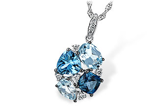 K198-64727: NECK 2.60 BLUE TOPAZ 2.70 TGW