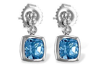 K198-68391: EARR 1.76 BLUE TOPAZ 1.80 TGW