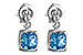 K198-68391: EARR 1.76 BLUE TOPAZ 1.80 TGW