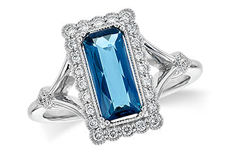 K199-60254: LDS RG 1.58 LONDON BLUE TOPAZ 1.75 TGW