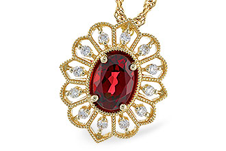 K283-21172: NECK .80 GARNET .92 TGW (7x5MM GAR)