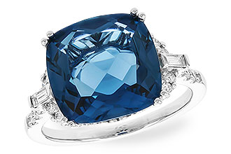 K283-22072: LDS RG 9.00 LONDON BLUE TOPAZ 9.25 TGW (12MM LBT)