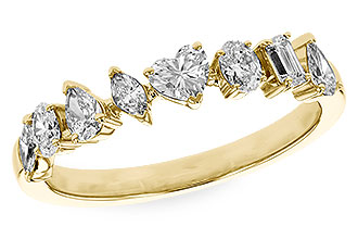 K283-22963: LDS DIA WED RG .69 TW FANCY CUT DIAS