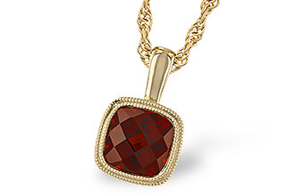 K283-23900: NECKLACE 1.22 CT GARNET