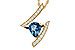 K284-10209: NECK 1.04 LONDON BLUE TOPAZ 1.23 TGW (8x6MM)