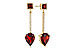 K284-11100: EARRINGS 2.70 TW GARNET 2.77 TGW