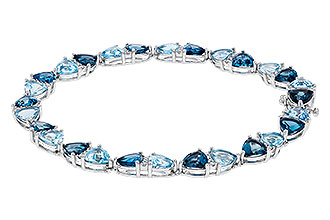 K284-11145: BRACELET 12.20 BLUE TOPAZ 12.50 TGW (7")
