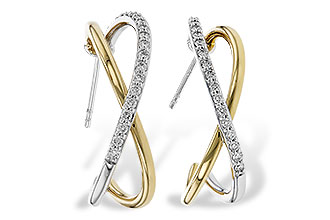 K284-11163: EARRINGS .50 TW