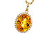 K284-12054: NECKLACE 3.85 CITRINE 4.07 TGW (12x10MM OV)