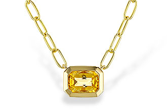 K284-14791: NECKLACE .86 CITRINE (18")