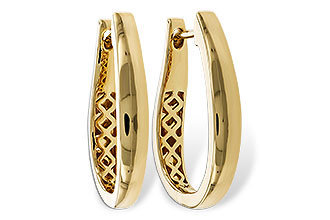 K284-14800: GOLD EARRINGS (22MM)