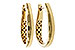 K284-14800: GOLD EARRINGS (22MM)