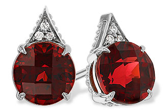 K284-15654: EARR 2.08 TW GARNET 2.10 TGW (6MM RD)