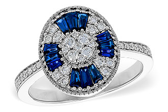 K284-15709: LDS RG .56 TW SAPPHIRE .86 TGW