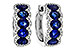 K284-16545: EARRINGS 2.32 TW SAPPHIRE 2.57 TGW