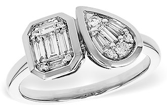 K284-16609: LDS DIA RG .17 TW BAGUETTE .25 TW