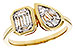 K284-16609: LDS DIA RG .17 TW BAGUETTE .25 TW