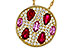 K284-17463: NECK 1.42 TW PRECIOUS (RUBY & PINK SAPP) 1.82 TGW