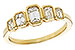 K284-17509: LDS DIA WED RG .90 TW EMERALD CUTS
